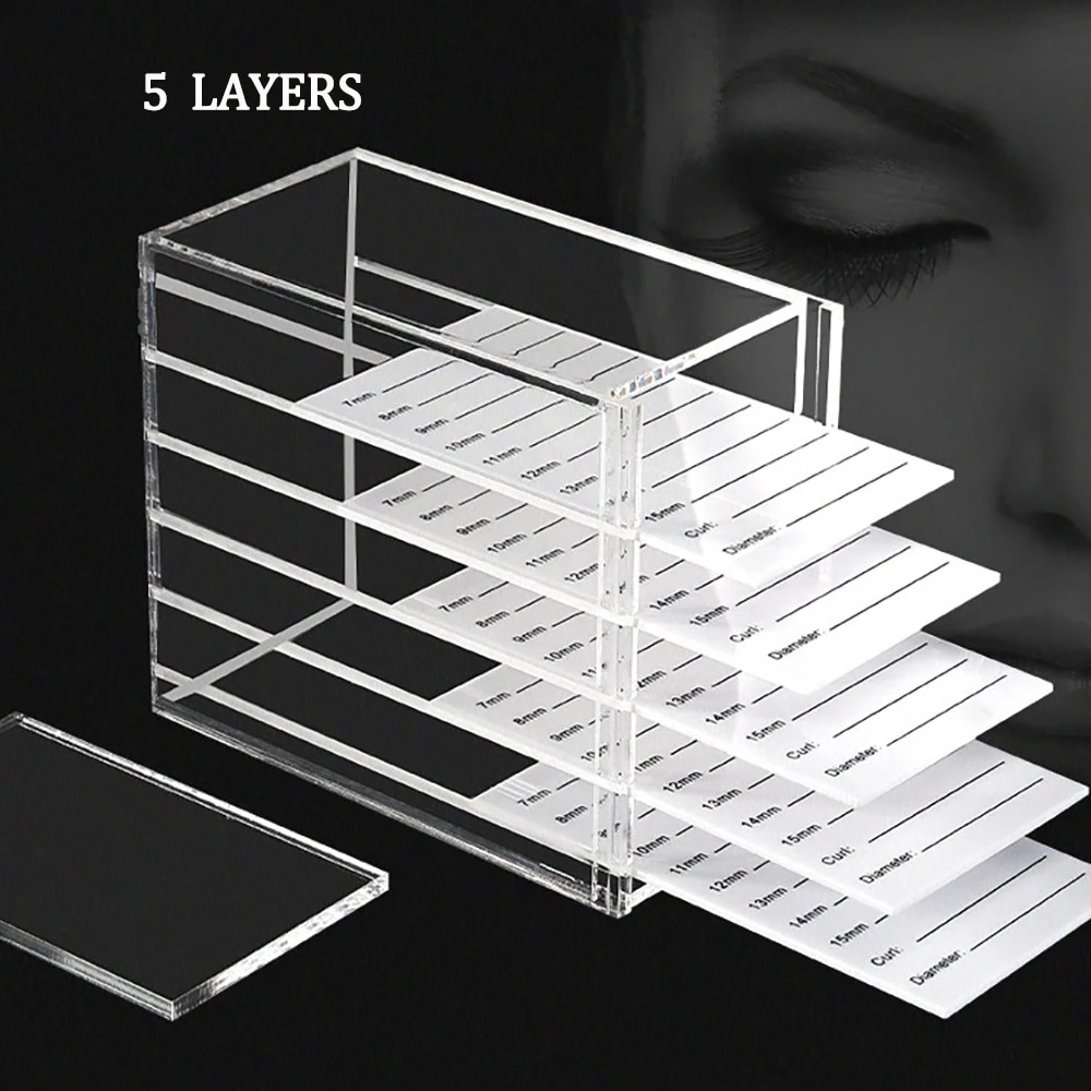 Eyelash Extension Equipment - 5 kat Kirpik Uzantıları saklama kutusu