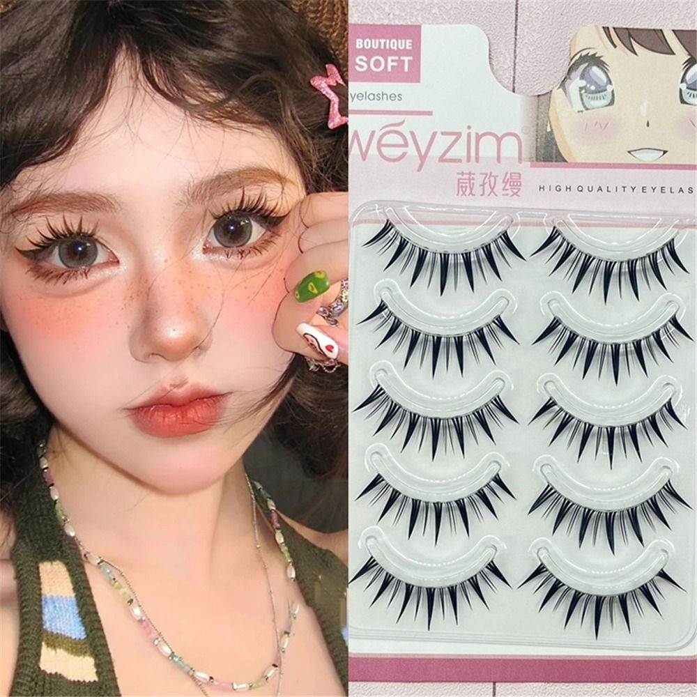 Eyelash Extension Japanese - 5 Çiftli Paket Japon Cosplay Takma