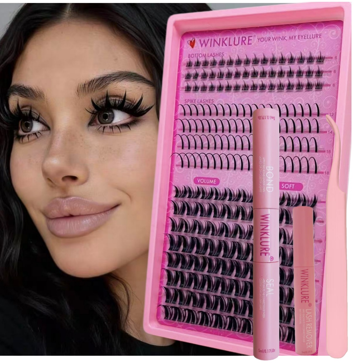 Eyelash Extension Equipment - WINKLURE Kabarık Kirpik Demetleri Seti Hacimli
