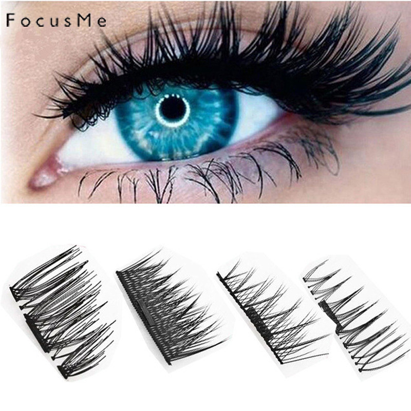 Eyelash Extension For Big Eyes - FocusMe 4 adet/2 Çift Çift Mıknatıs