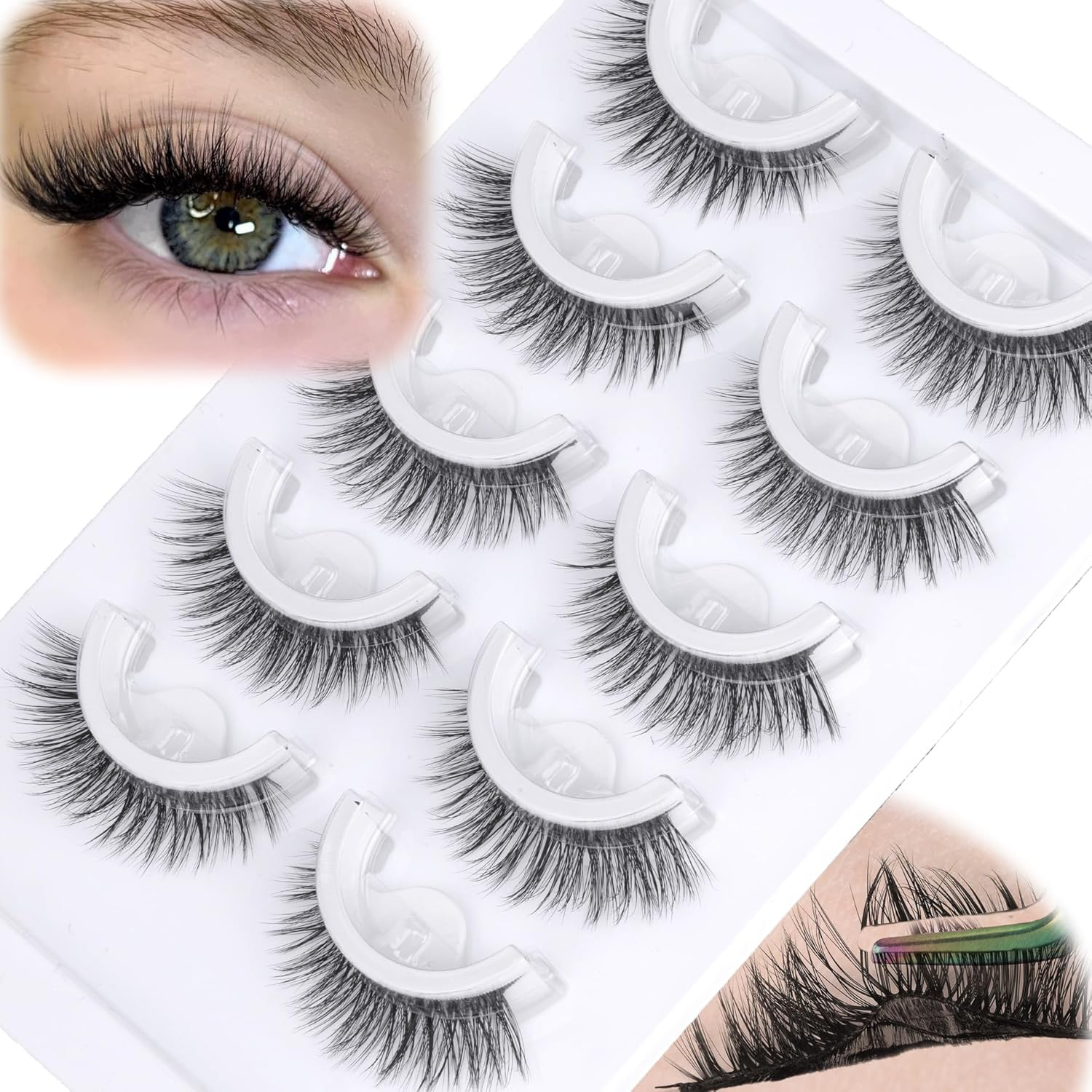 5 Çift Önceden Yapıştırılmış Y - Eyelash Extension Japanese incelemesi ve fiyatı