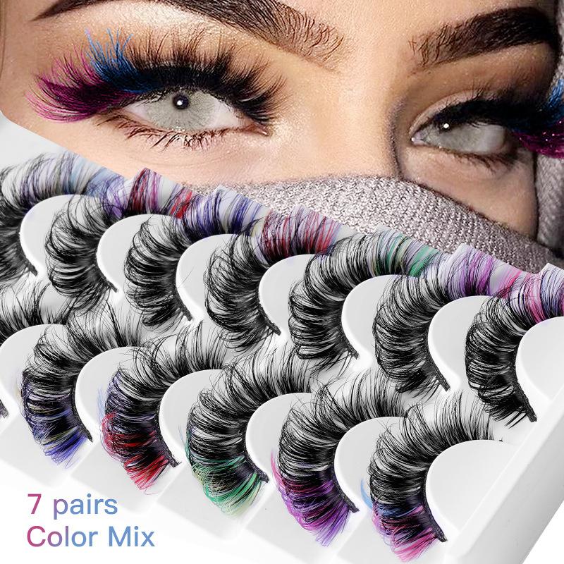 7 Çift Renkli Takma Kirpik 3D  - Eyelash Extension Russian Volume incelemesi ve fiyatı